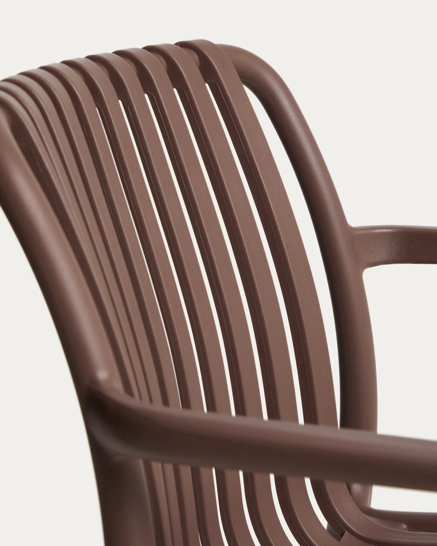 Kave Home Isabellini Stackable Outdoor Chair in Brown