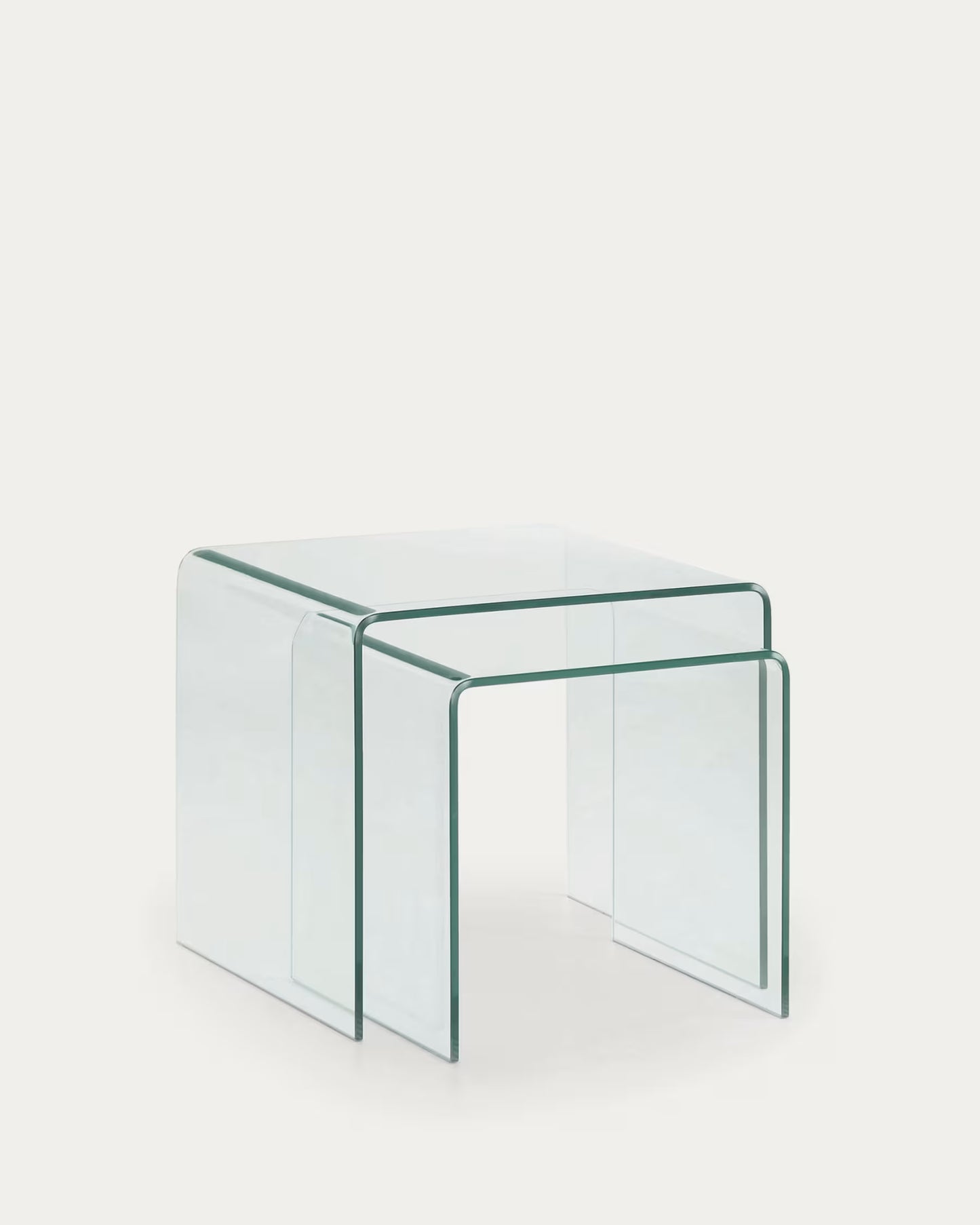 Kave Home Burano Nest of 2 Glass Tables