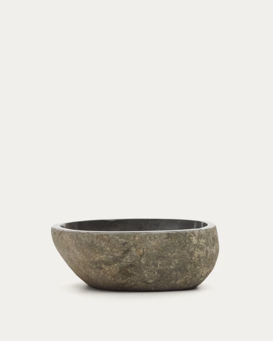 Kave Home Tetsu stone wash basin, Ø 40 cm