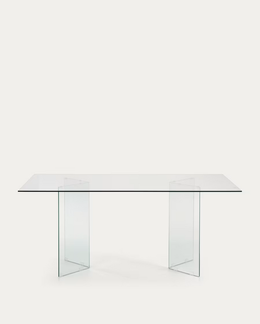 Kave Home Burano glass table 180 x 90 cm