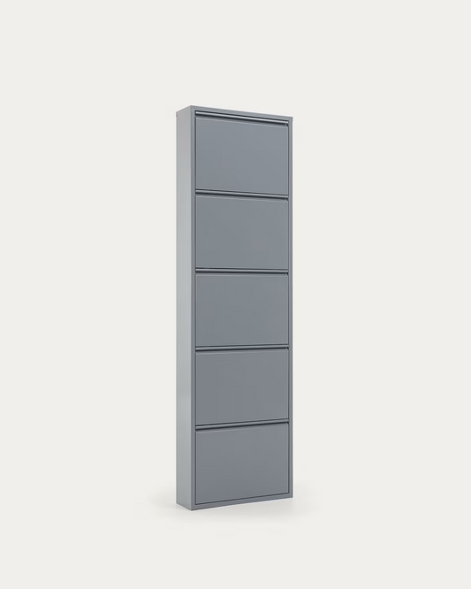 Kave Home Shoe rack Ode 50 x 168,5 cm 5 doors grey