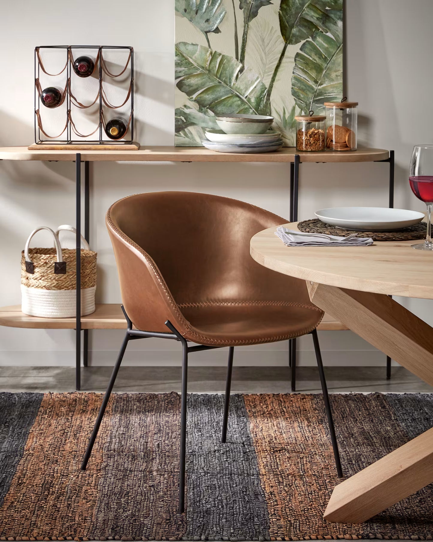 Kave Home Lotus Wood Table in Solid Oak, Ø 120 cm