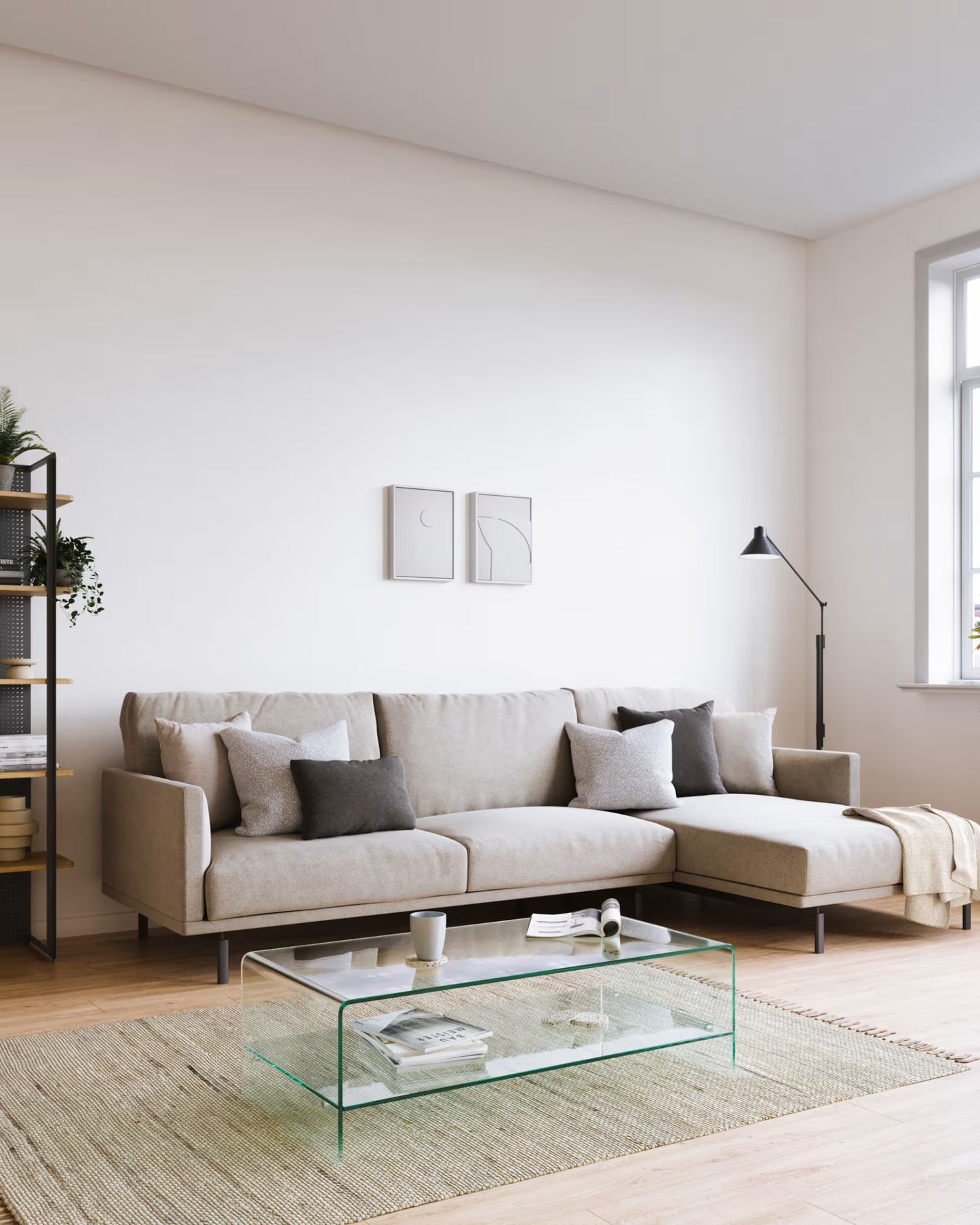 Kave Home Burano Glass Coffee Table 110 x 55 cm