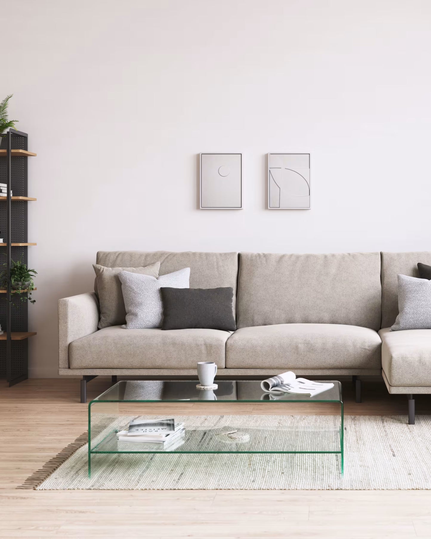 Kave Home Burano Glass Coffee Table 110 x 55 cm