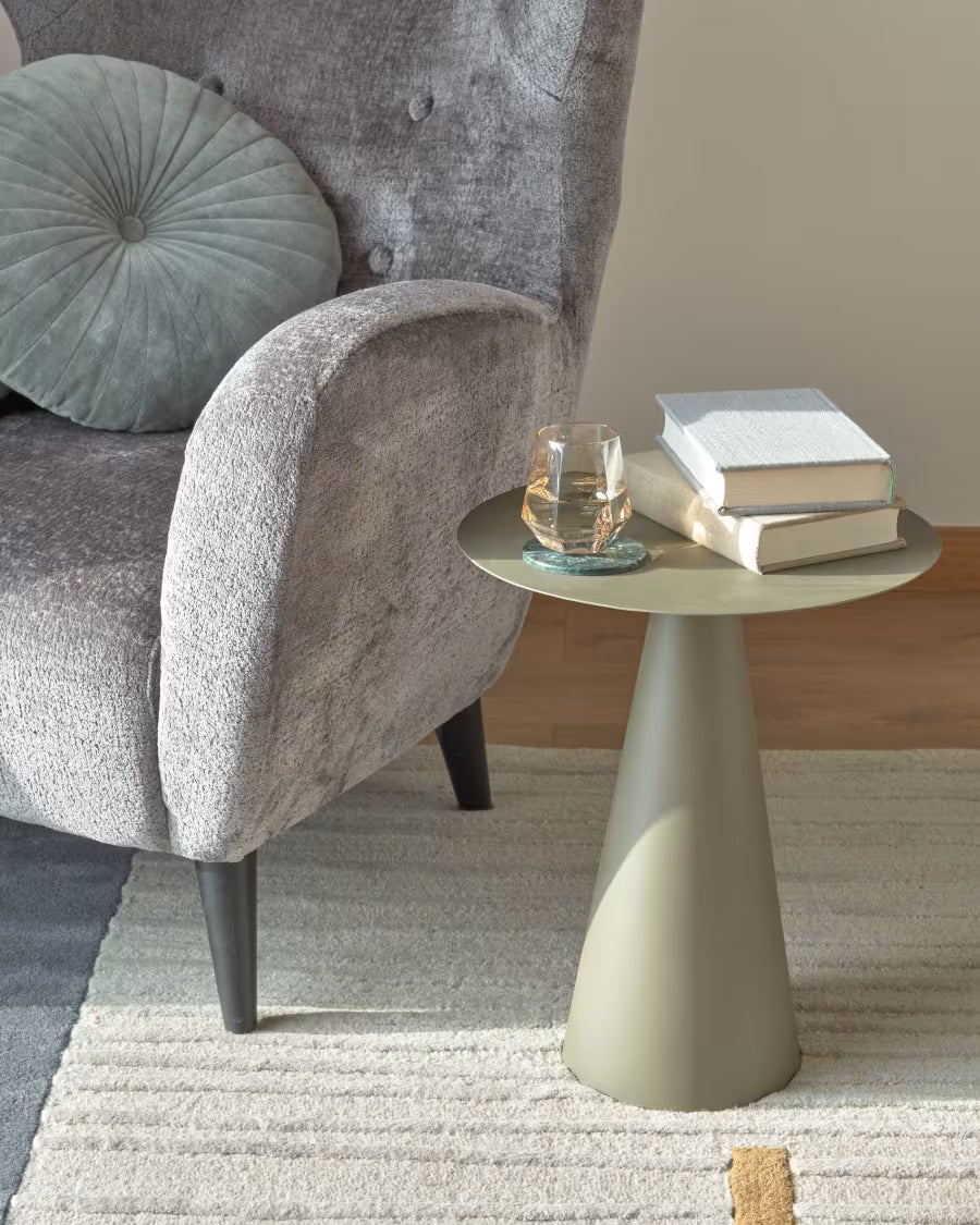 Kave Home Shirel Decorative Table Ø 40 cm Green