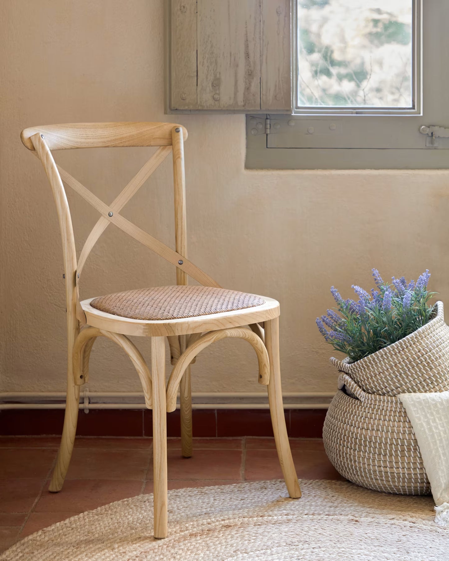 Kave Home Alsie Chair in Solid Birch Wood with Natural Lacquer