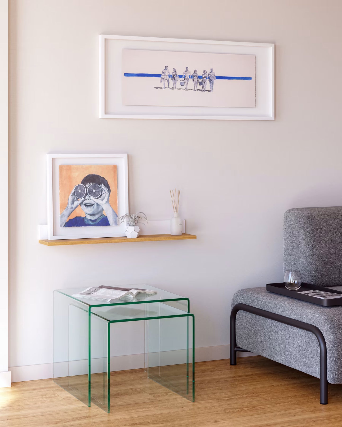 Kave Home Burano Nest of 2 Glass Tables