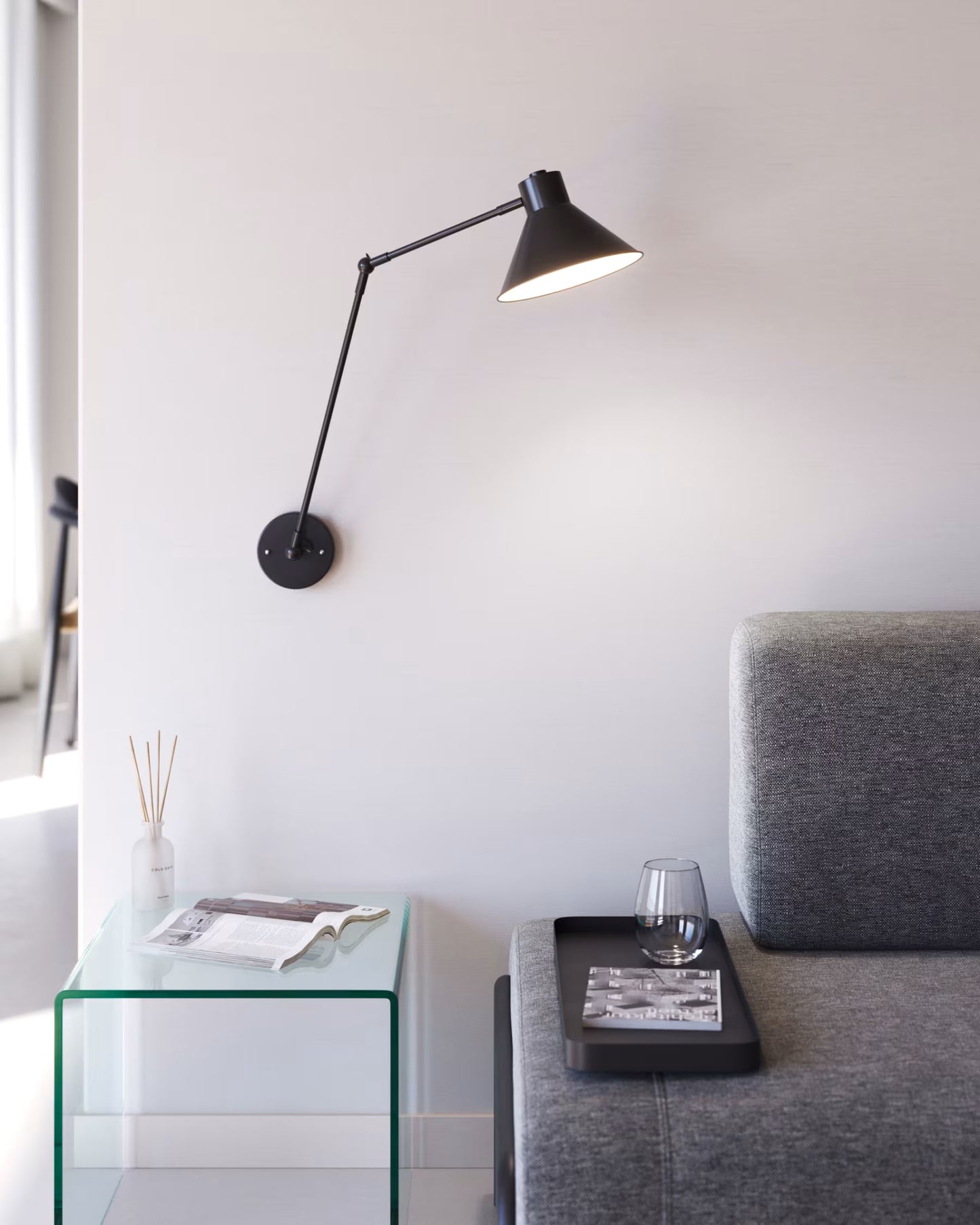 Kave Home Dione Wall Lamp Black