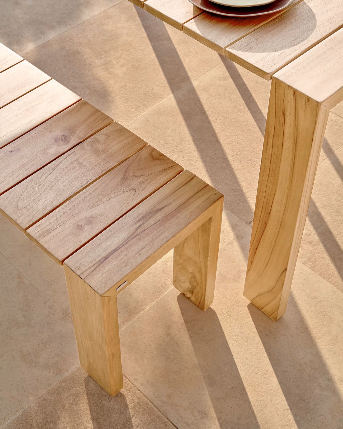 Kave Home Victoire Solid Teak Outdoor Bench 175 cm