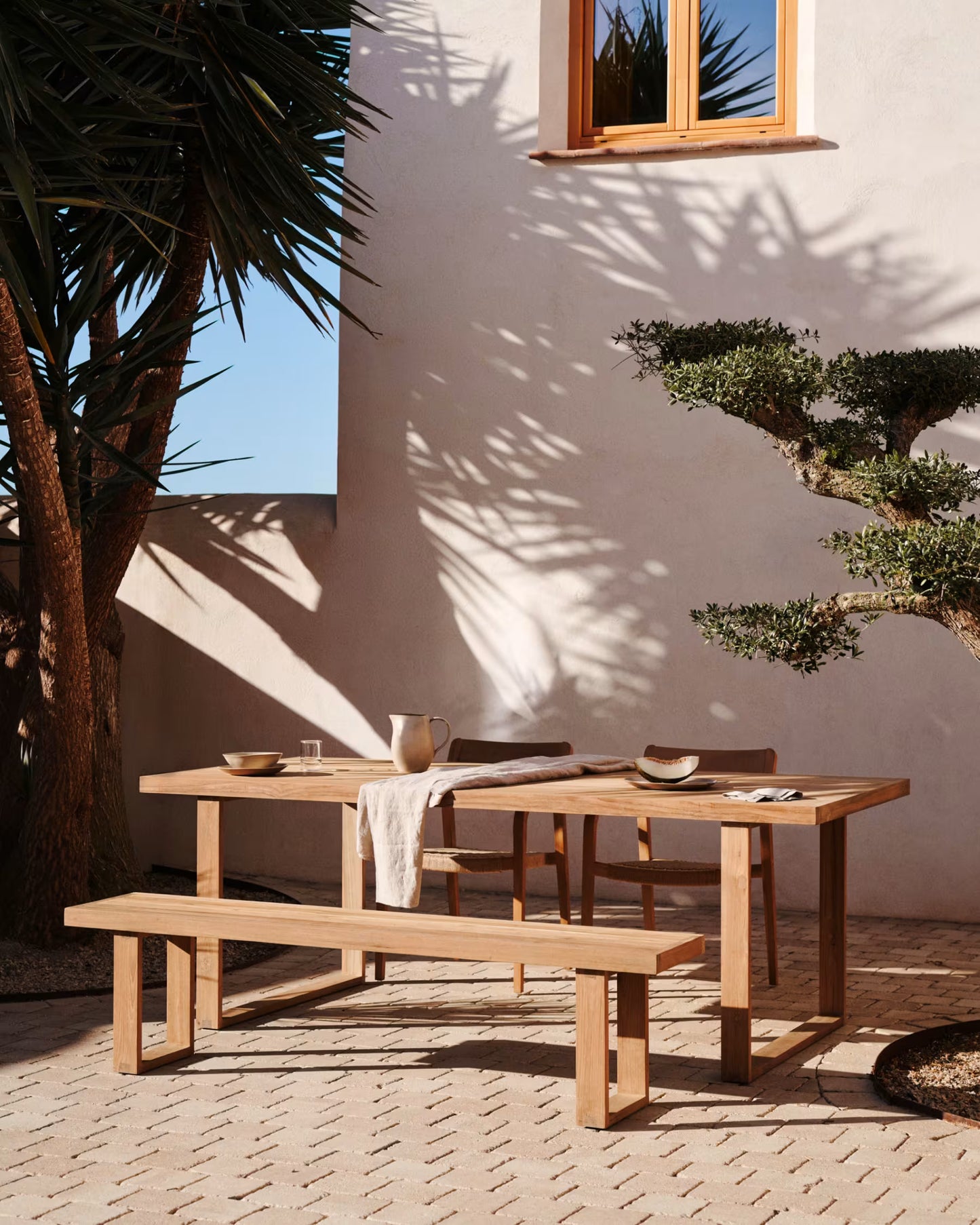Kave Home Canadell 100% Outdoor Table in Solid Teak Wood, 180 x 90 cm