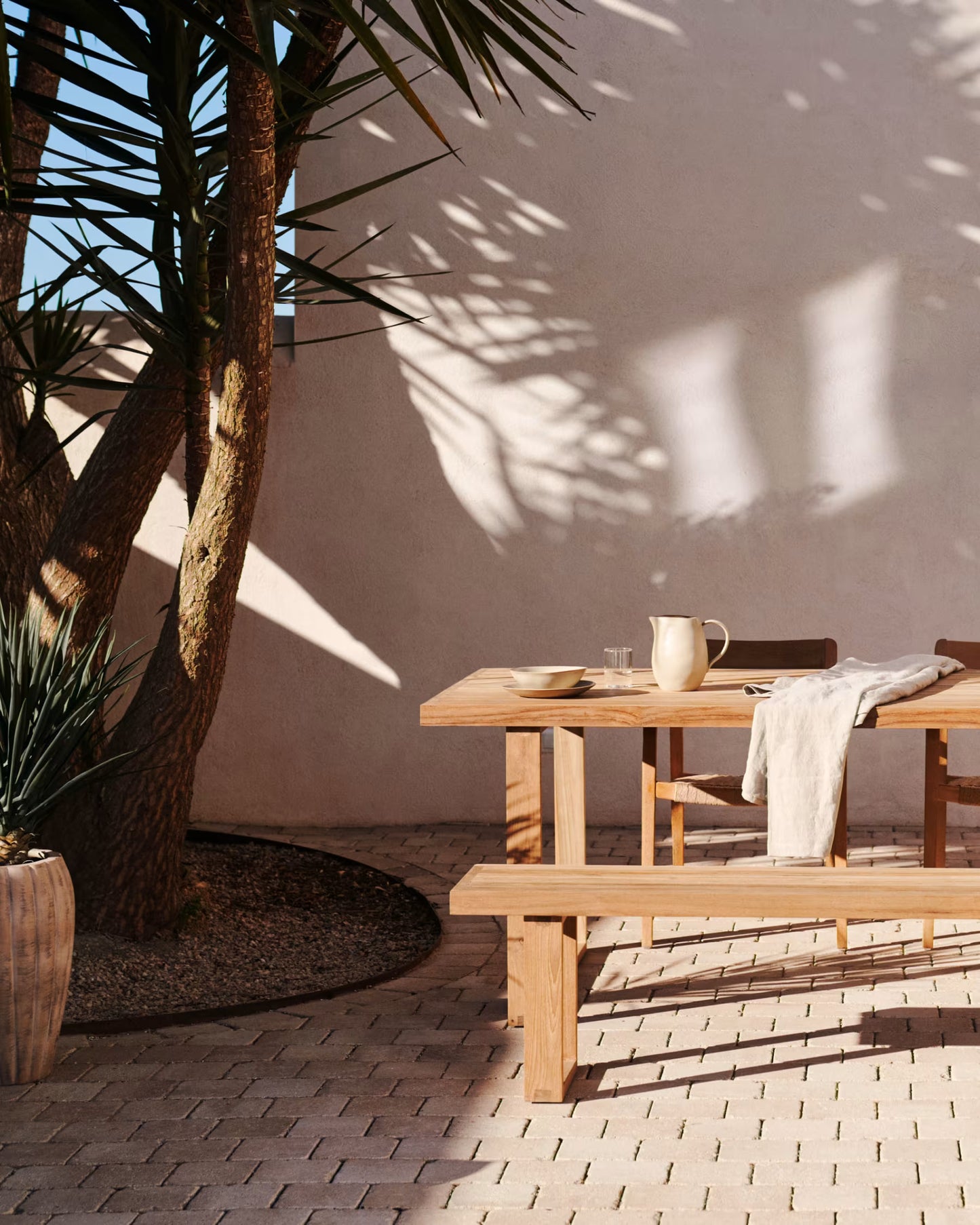 Kave Home Canadell 100% Outdoor Table in Solid Teak Wood, 180 x 90 cm
