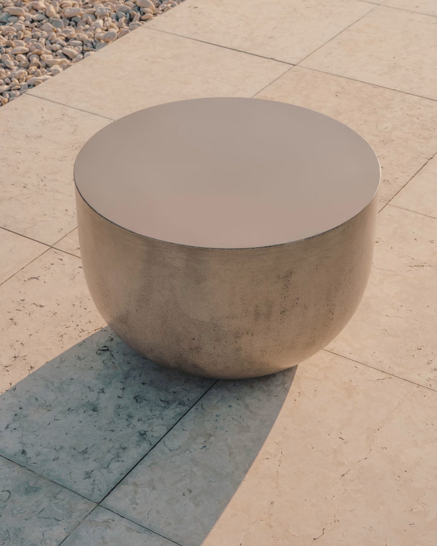 Kave Home Garbet Cement Coffee Table, Ø 60 cm