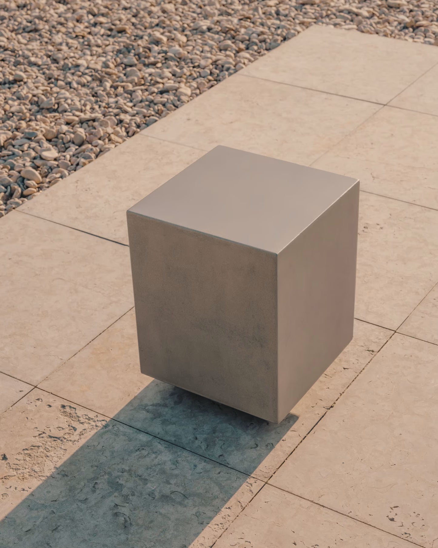 Kave Home Rustella Cement Side Table, 35 x 35 cm