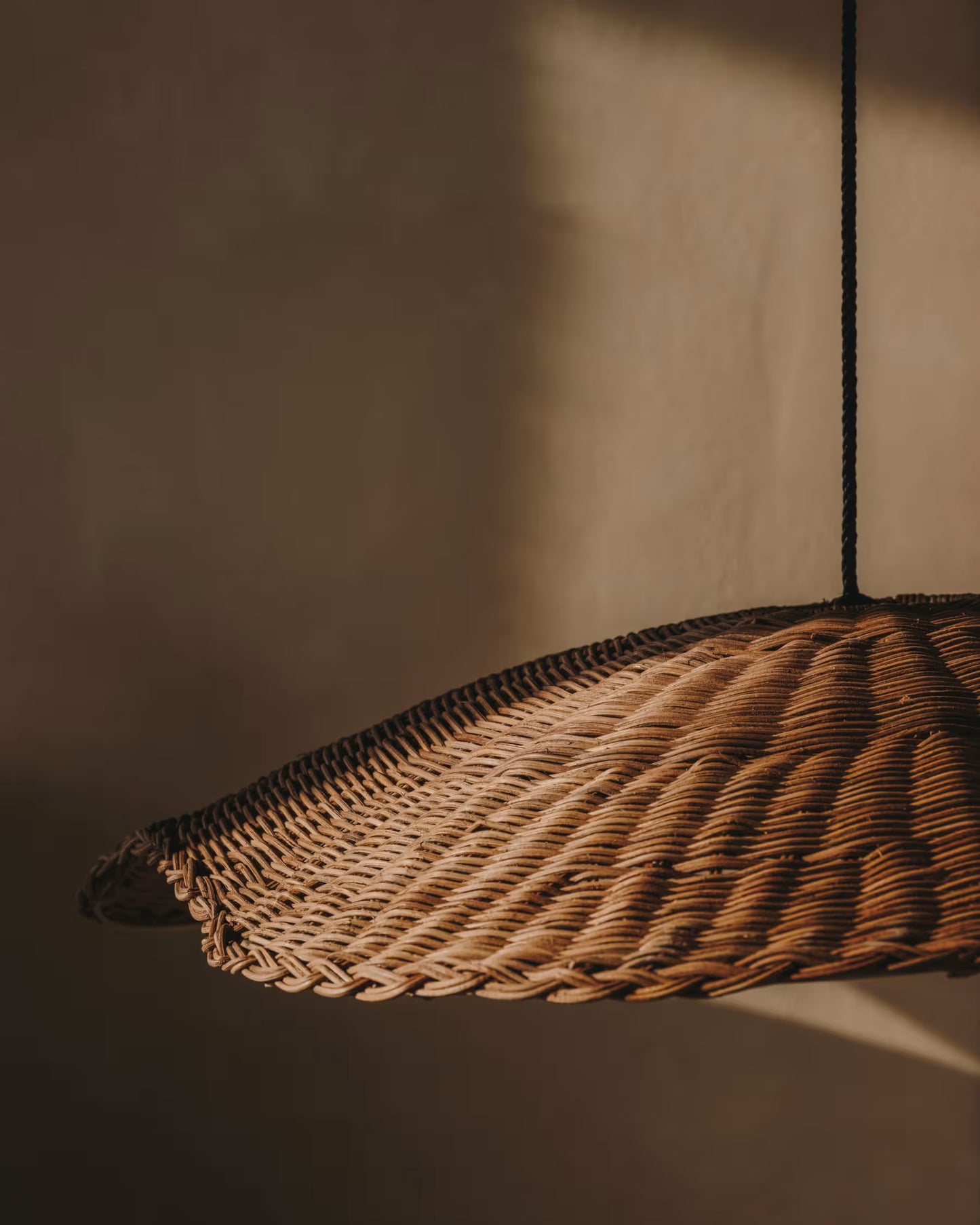Kave Home Bisbal ceiling Lamp Shade with a Natural Finish, Ø 80 cm