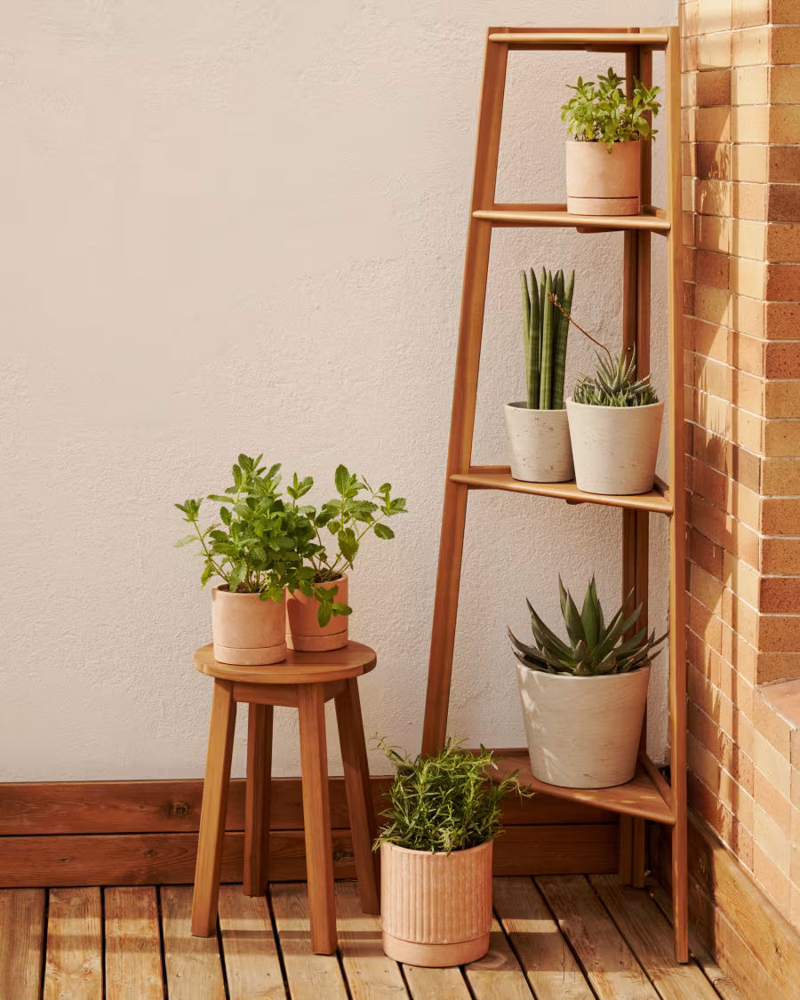 Kave Home Victora Outdoor Shelving Unit made from Solid Acacia Wood, 42 x 150 cm FSC 100%