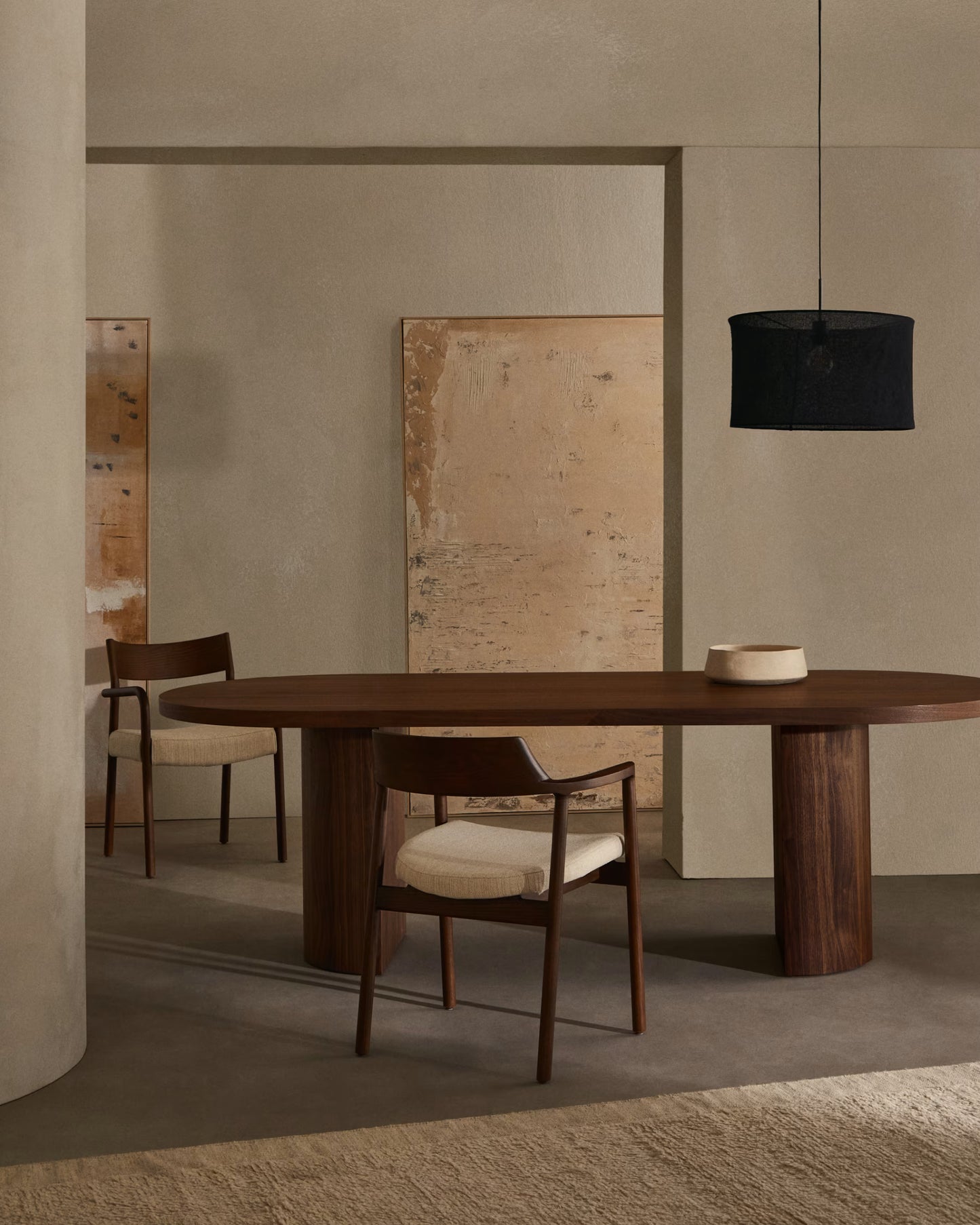 Kave Home Mariela Linen Ceiling Lamp Shade in a Beige Finish Ø 50 x 30 cm