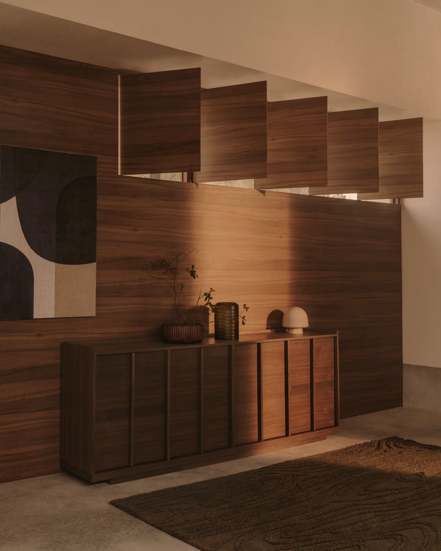Kave Home Onix Sideboard with a Walnut Veneer in a Dark Finish, 200 x 80 cm FSC Mix Credit