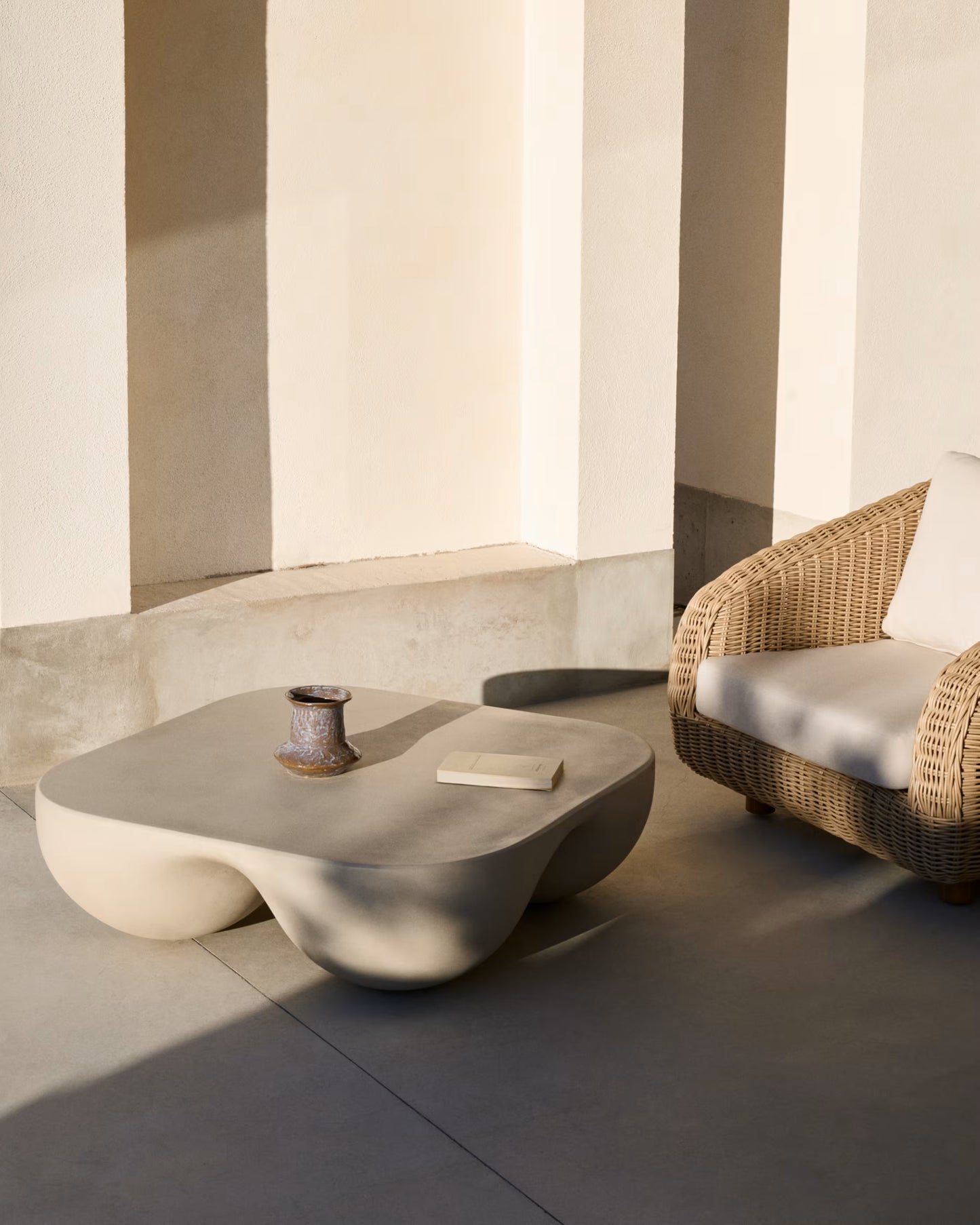 Kave Home Colba Polystone Coffee Table 100 x 100cm
