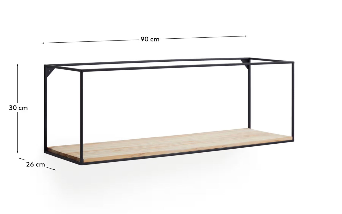 Kave Home Wall Rack Elisha 90 x 30 cm