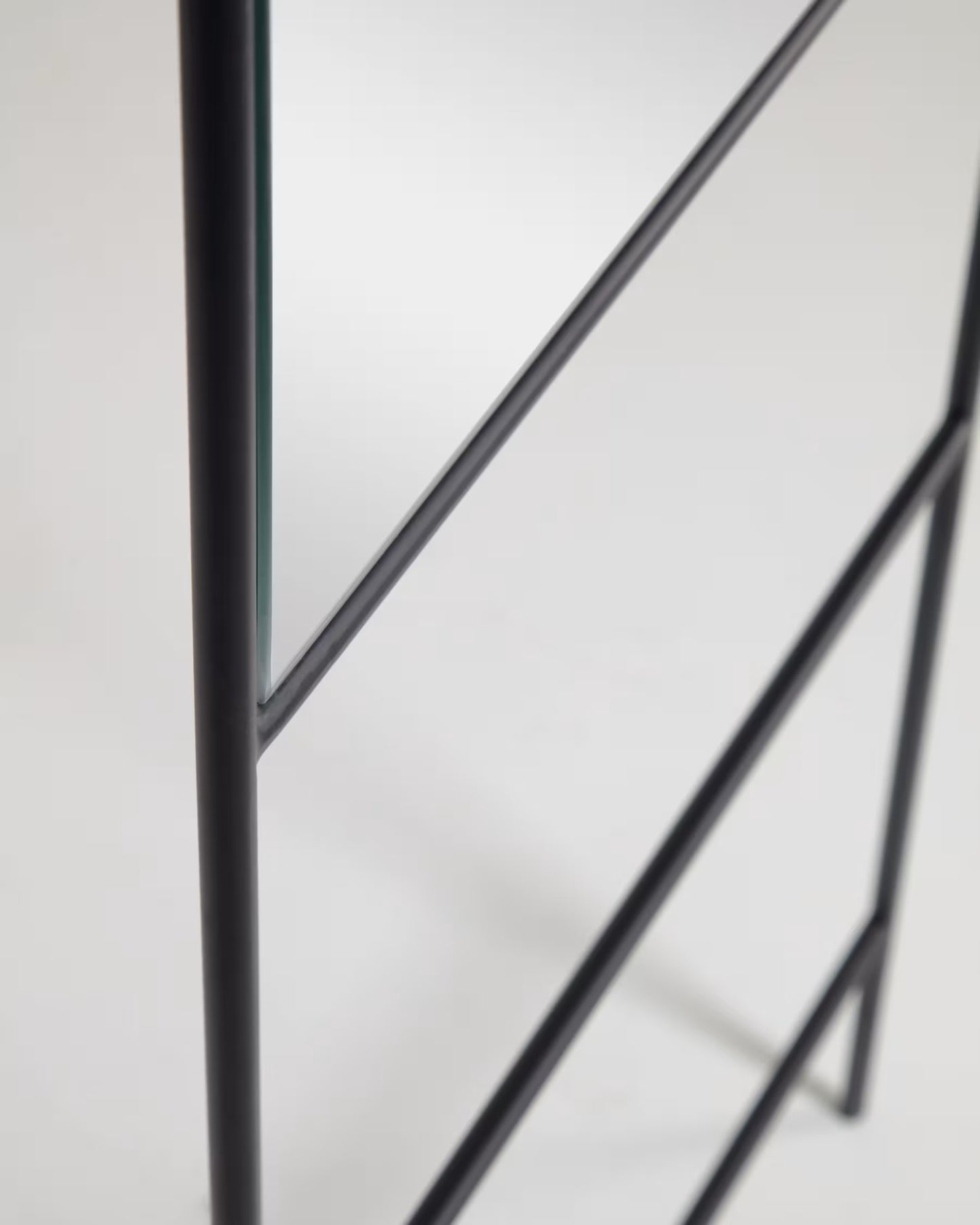 Kave Home Norland Black Metal Full-Length Mirror 55 x 166 cm