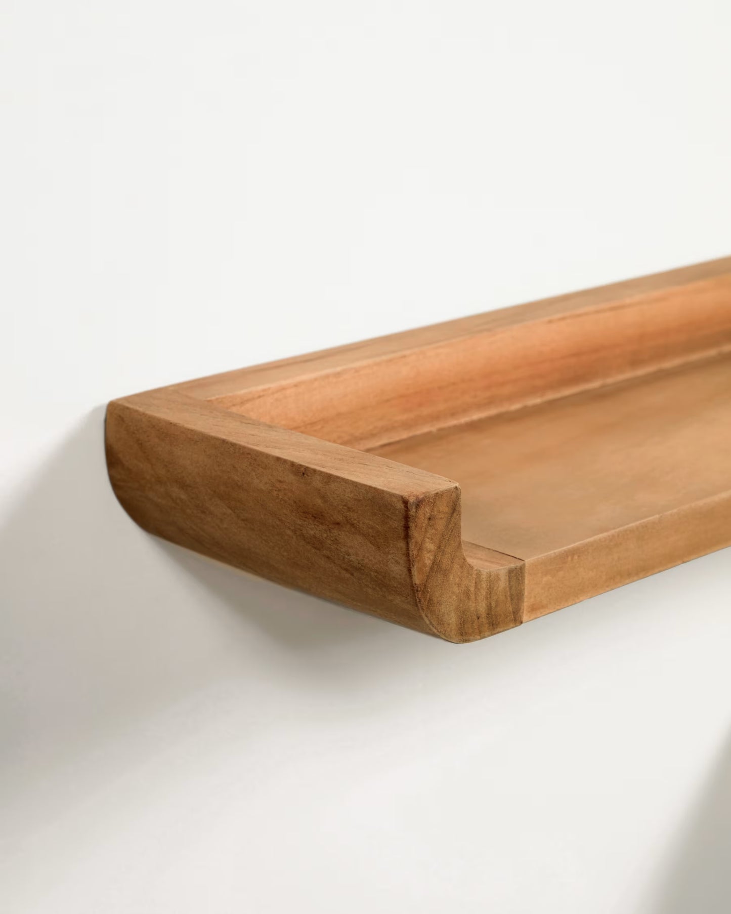 Kave Home Shamel Set of 2 Solid Teak Shelves 50 x 5 cm