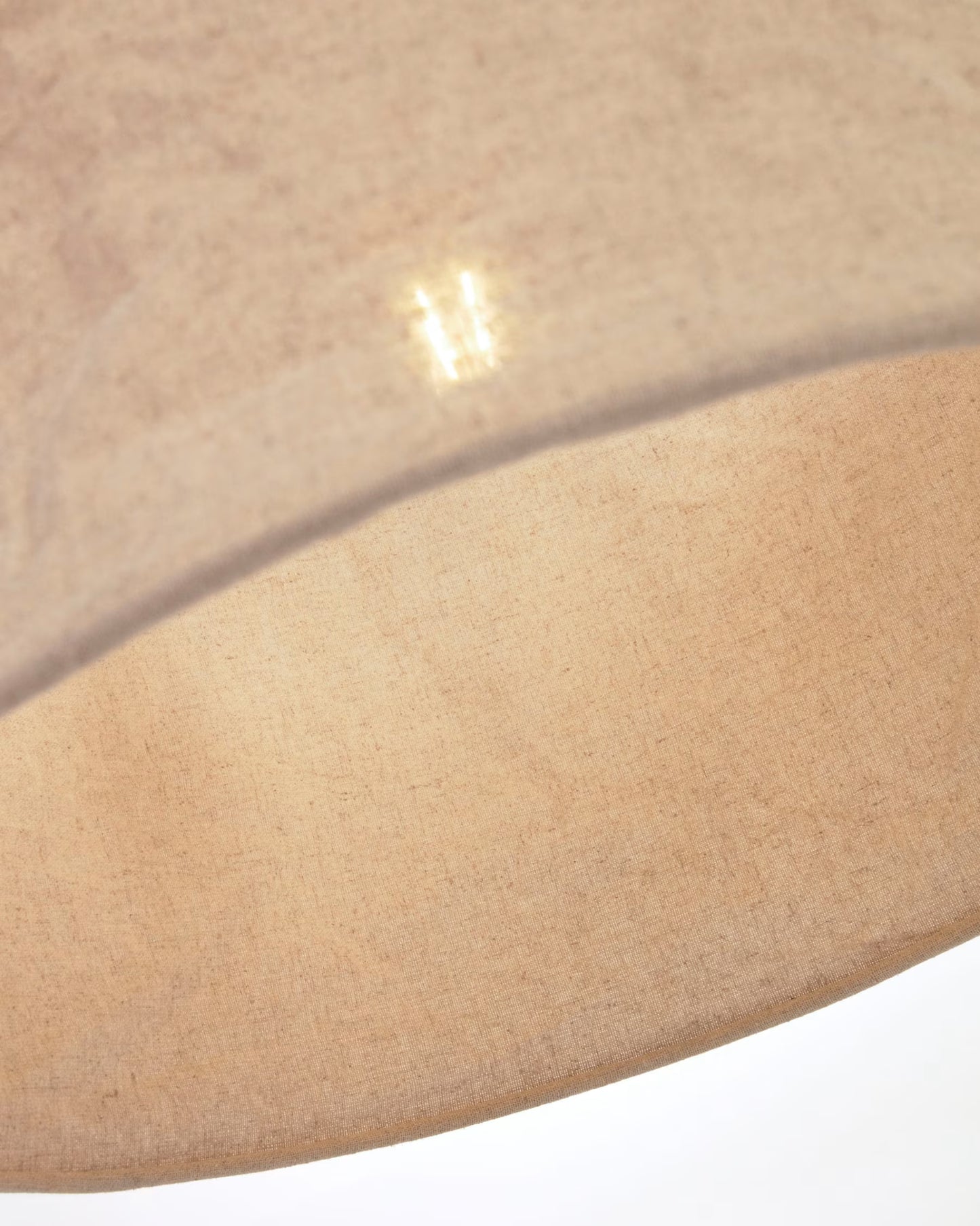 Kave Home Mariela Ceiling Lamp Shade in Linen with Beige Finish Ø 50 cm