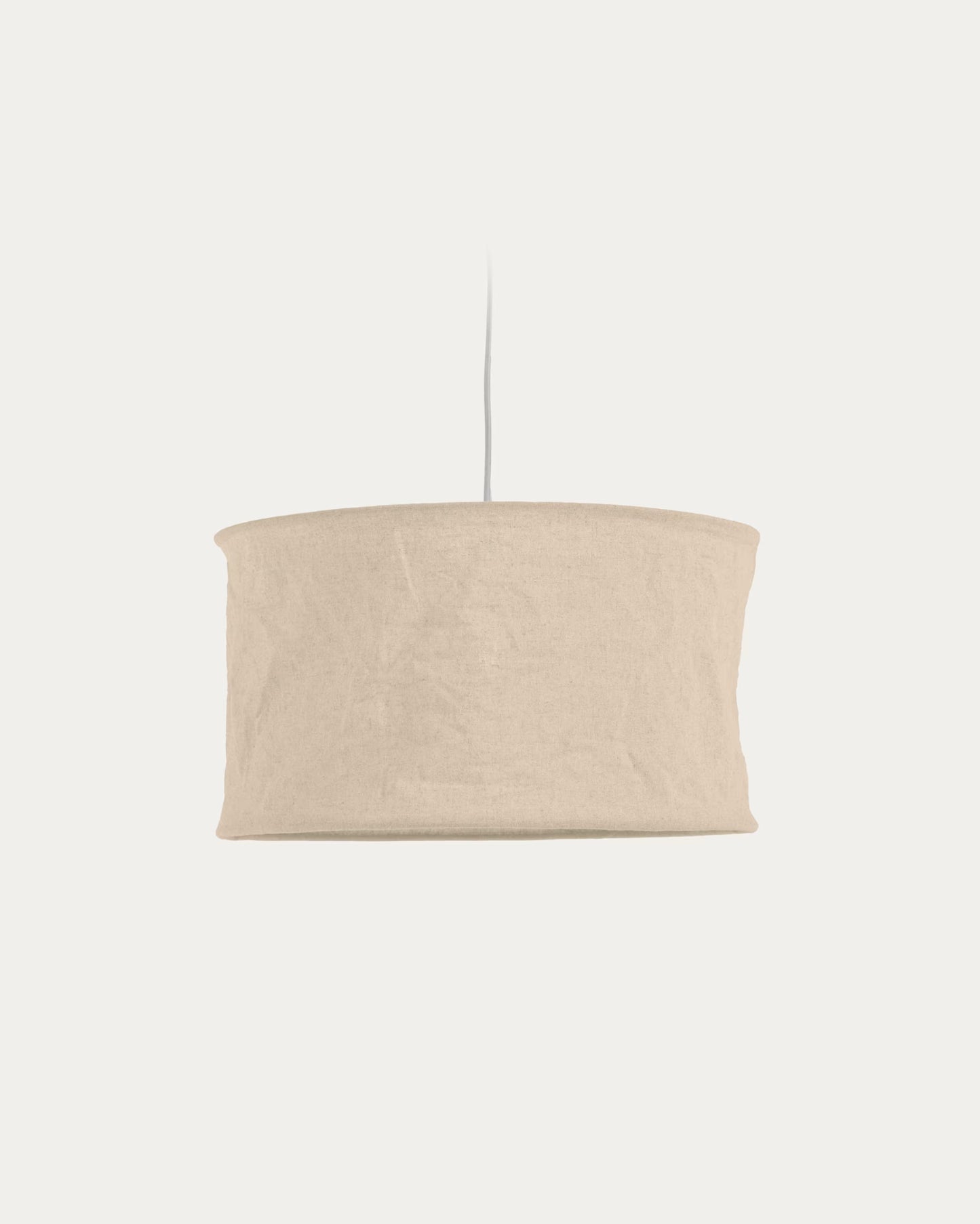 Kave Home Mariela Ceiling Lamp Shade in Linen with Beige Finish Ø 50 cm