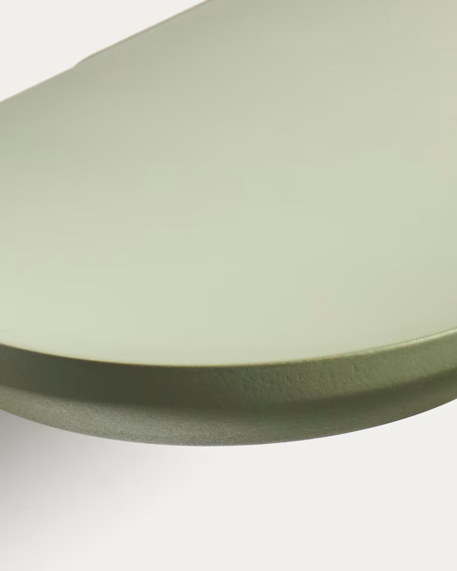 Kave Home Arely Set of 2 Shelves in Mdf with Green Lacquer Finish 35 cm/55 cm