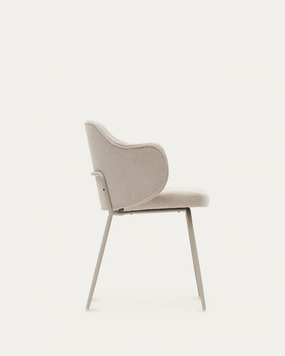 Kave Home Yunia Chair in Beige with Steel Legs in a Painted Beige Finish FR