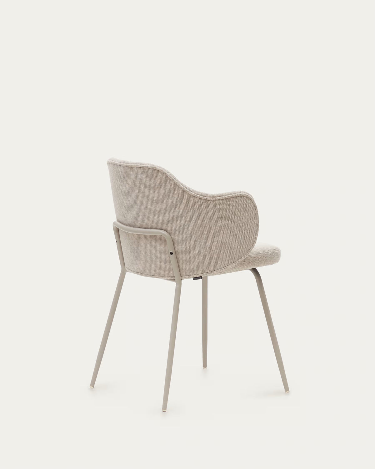 Kave Home Yunia Chair in Beige with Steel Legs in a Painted Beige Finish FR