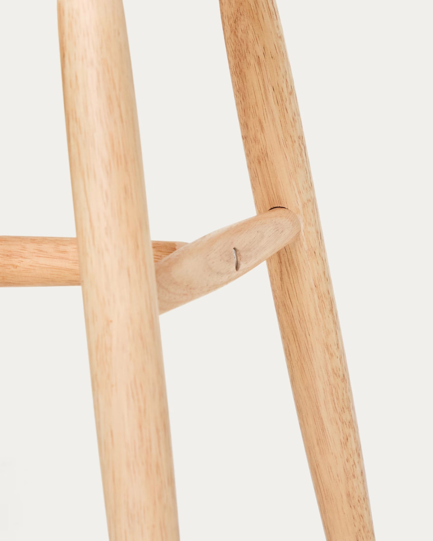 Kave Home Trise MDF and Solid Rubber Wood Chair with Natural Lacquer