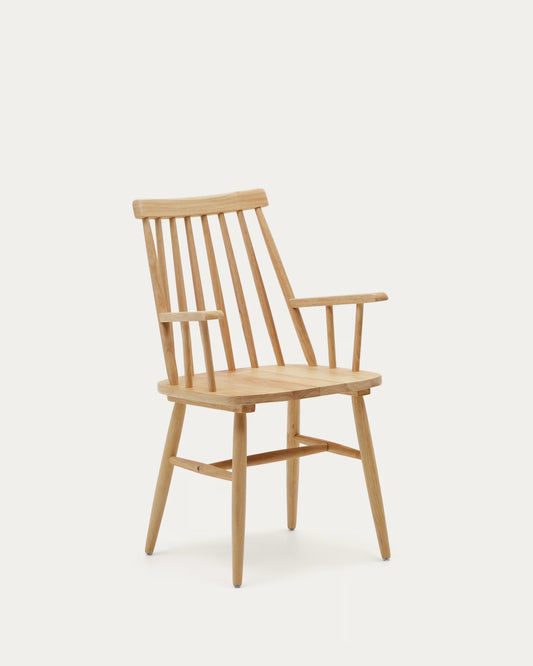 Kave Home Tressia Chair Natural with Armrests