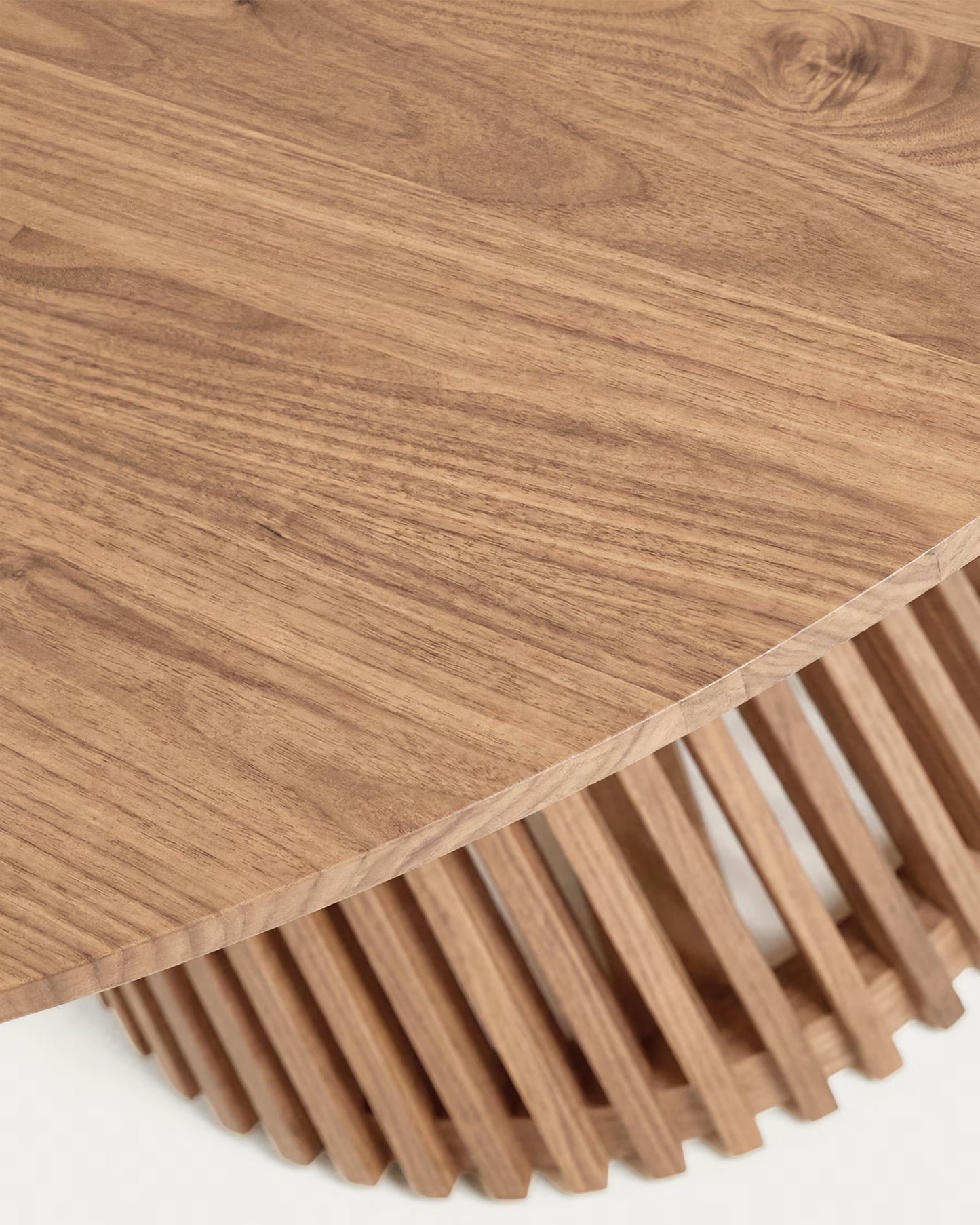 Kave Home Jeanette Round Solid Teak Wood Table, Ø 120 cm