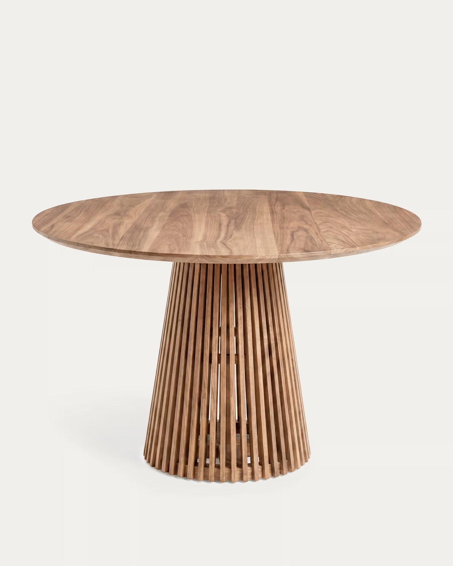Kave Home Jeanette Round Solid Teak Wood Table, Ø 120 cm