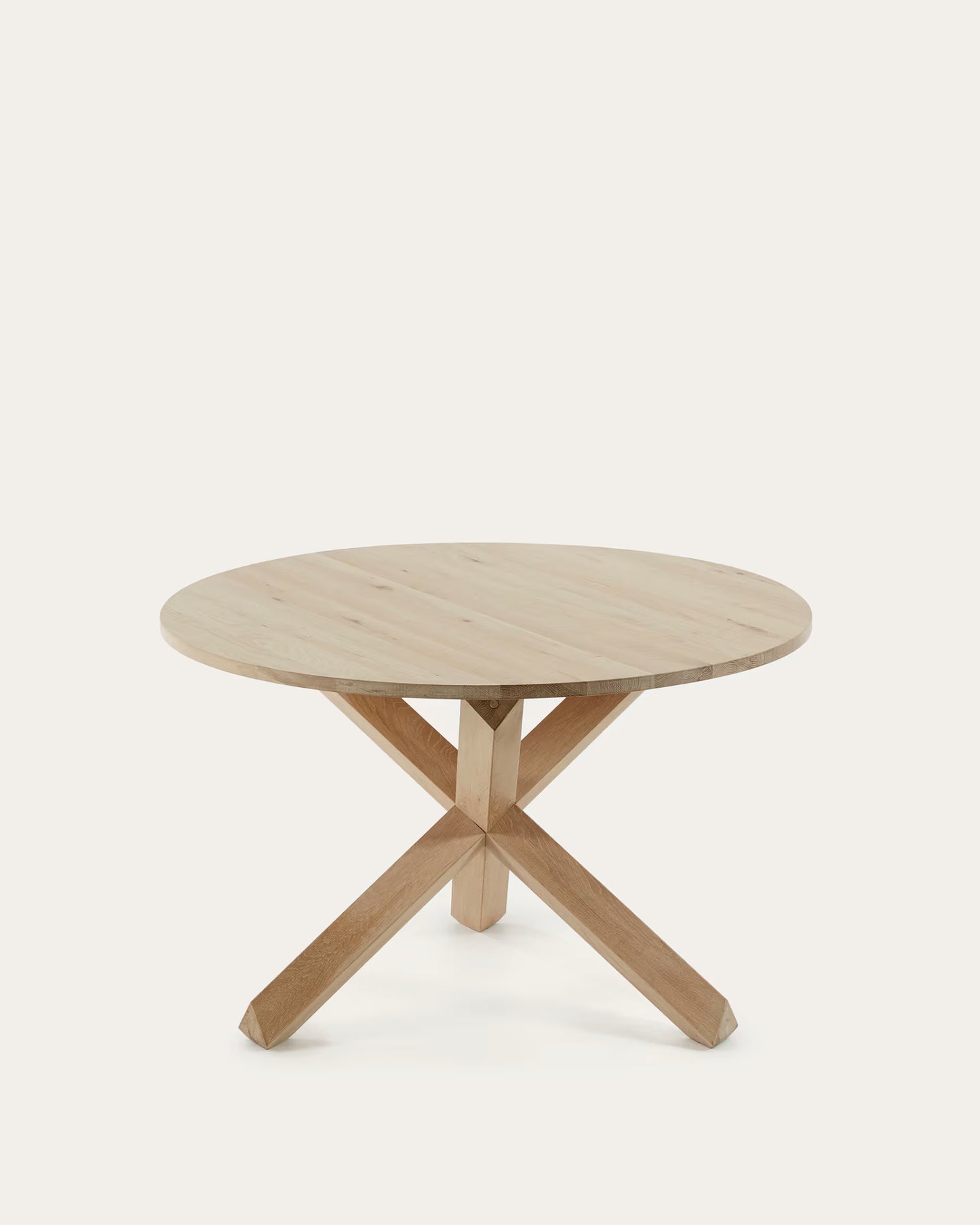 Kave Home Lotus Wood Table in Solid Oak, Ø 120 cm