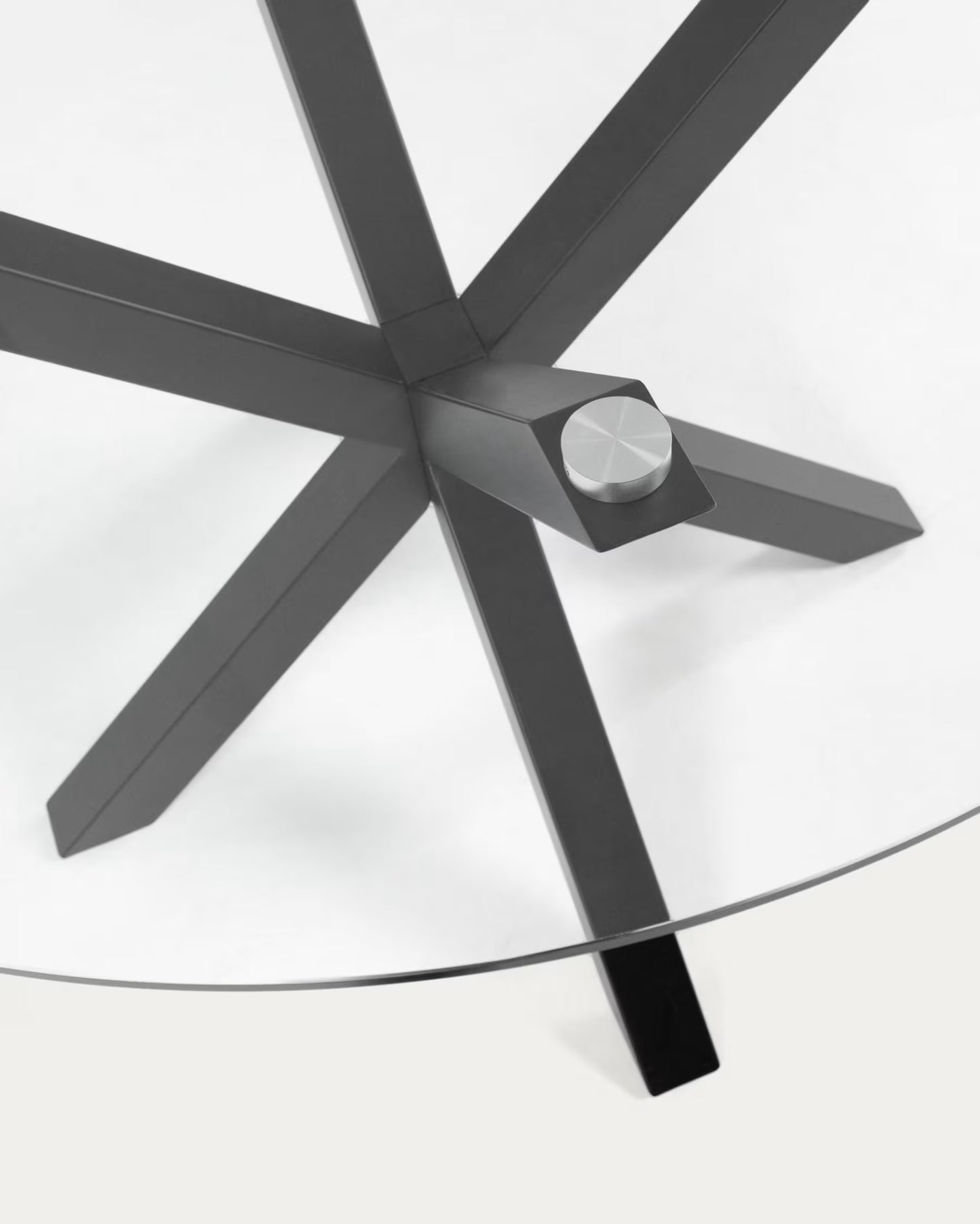 Kave Home Argo Coffee Table Glass Black Ø 82 cm