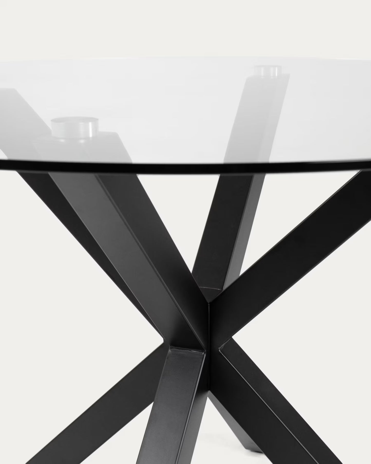 Kave Home Argo Coffee Table Glass Black Ø 82 cm