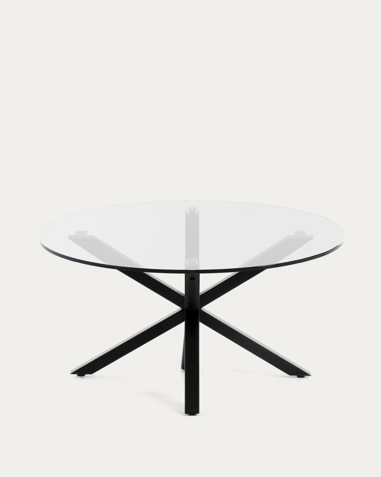 Kave Home Argo Coffee Table Glass Black Ø 82 cm