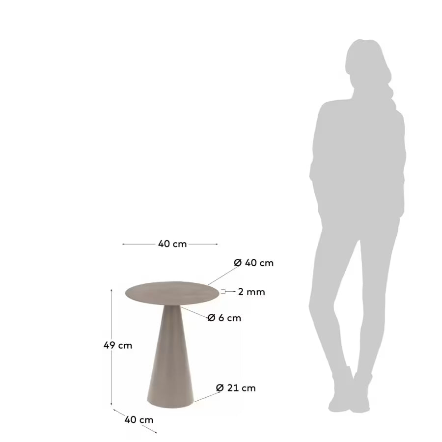 Kave Home Shirel Decorative Table Ø 40 cm Green