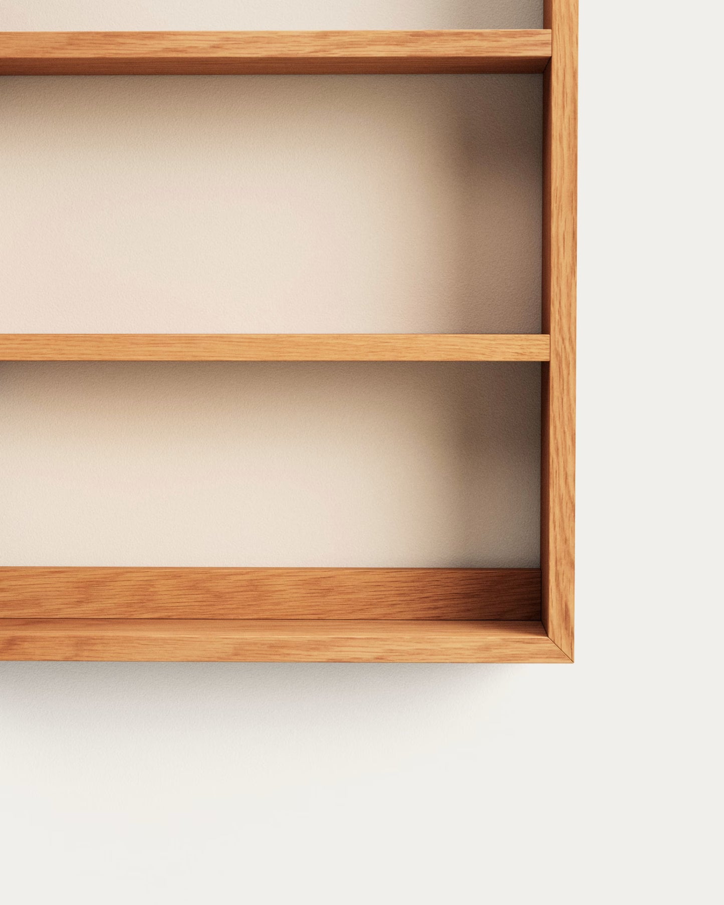 Kave Home Plubia Medicine Cabinet with Mirror in Solid Teak, 50 x 70 cm