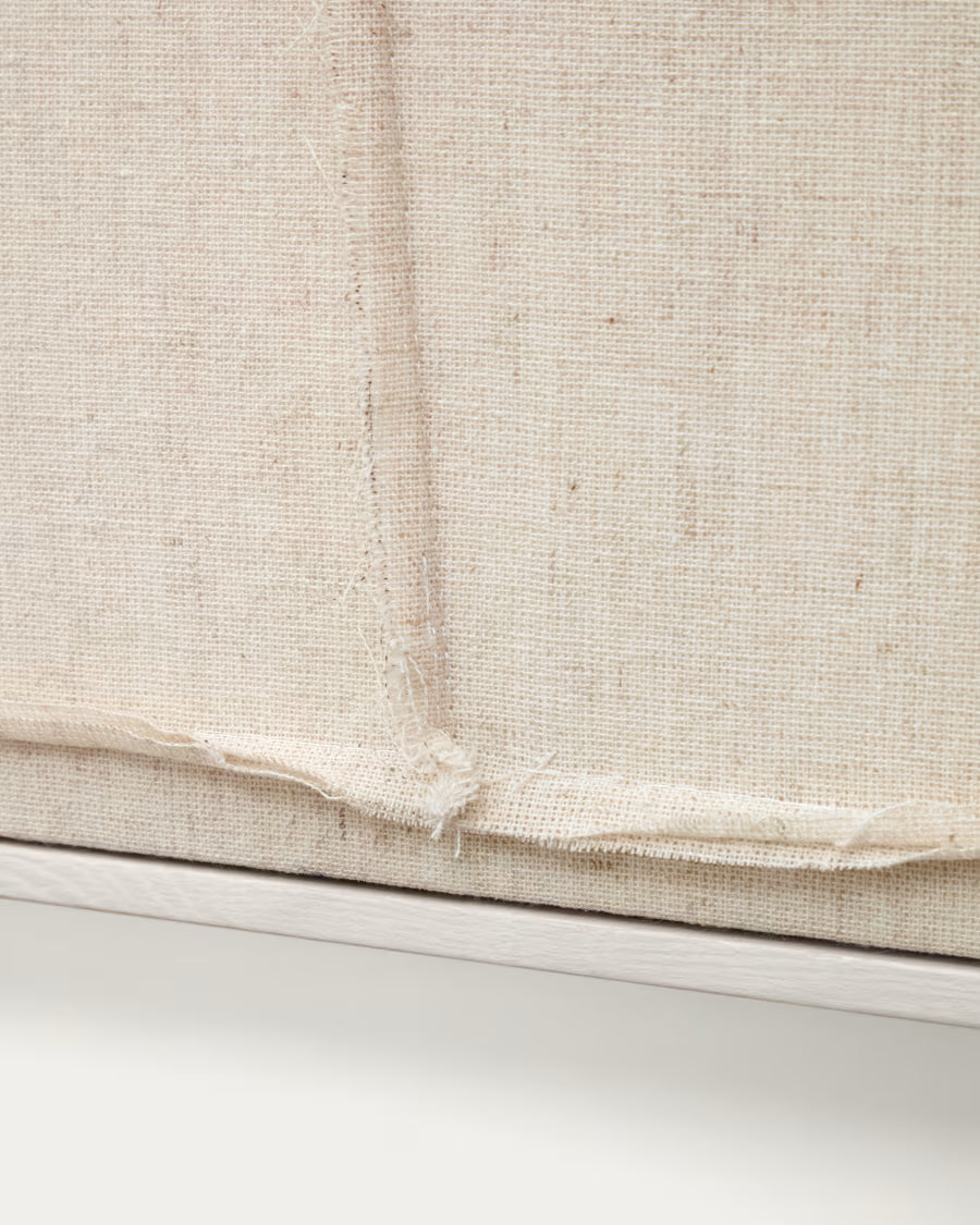 Kave Home Maha White Wall Hanging with Horizontal Line 52 x 72 cm