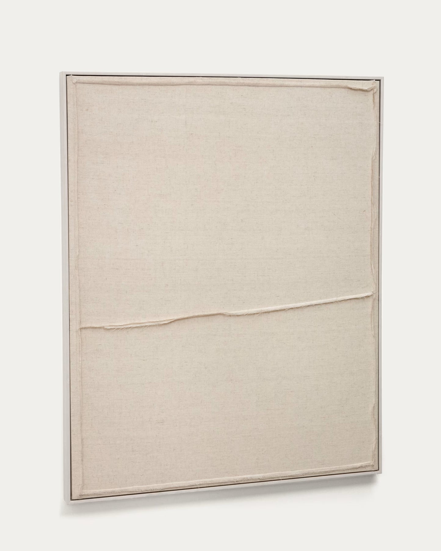 Kave Home Maha White Wall Hanging with Horizontal Line 82 x 102 cm