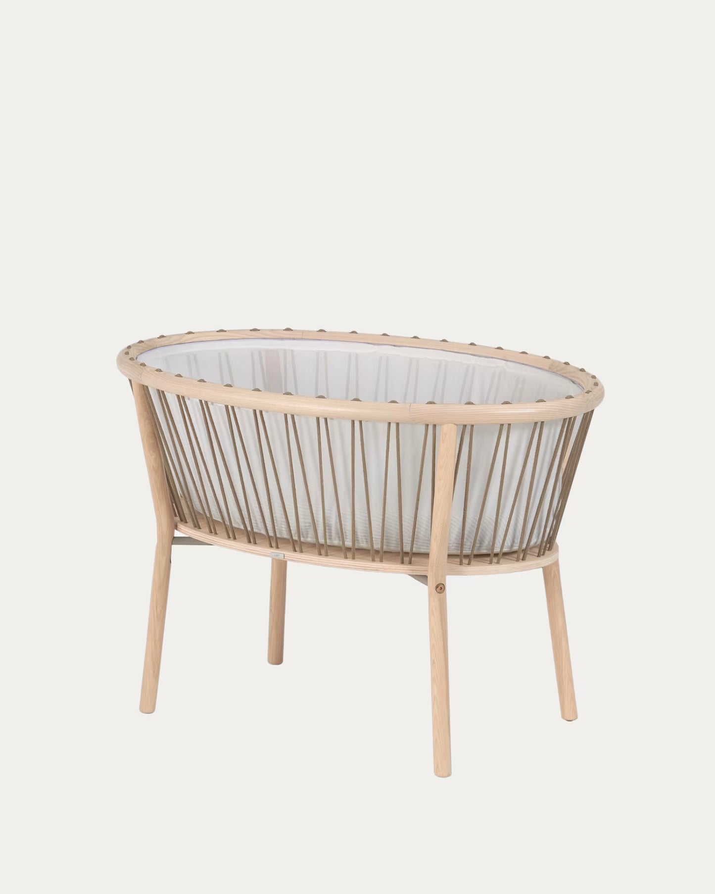 Kave Home Leonela Ash Wood Bassinet 97 x 62 cm FSC 100%
