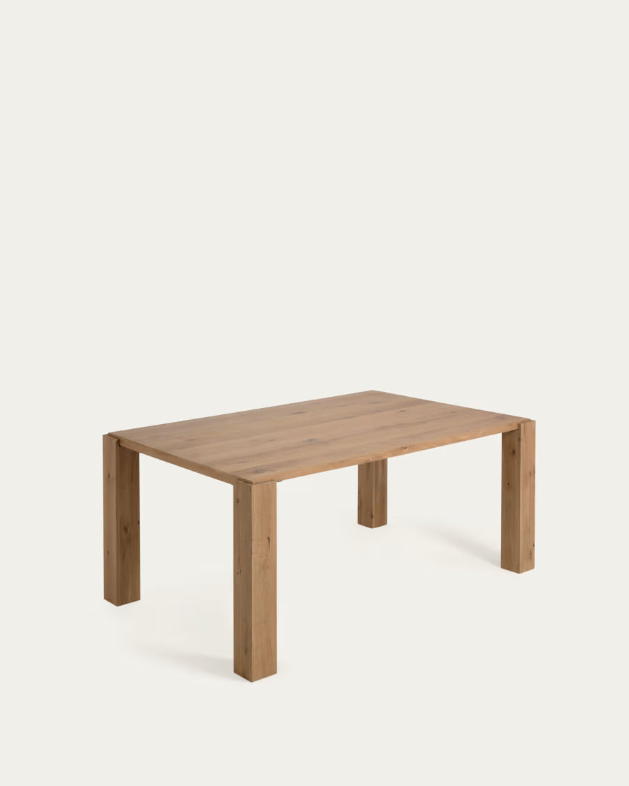 Kave Home Deyanira Table with Oak Veneer and Solid Oak Legs 160 x 90 cm