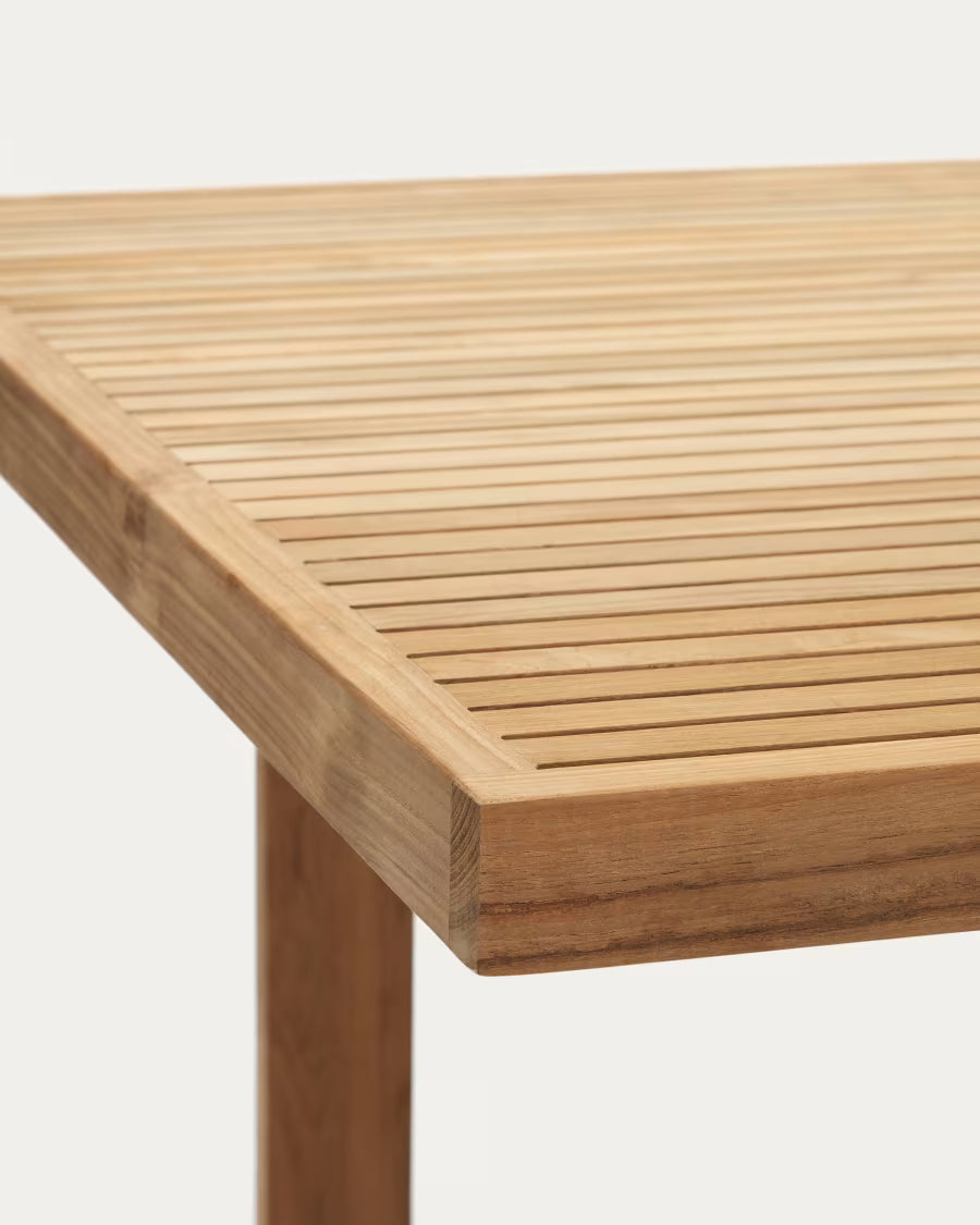 Kave Home Canadell 100% Outdoor Table in Solid Teak Wood, 220 x 100 cm