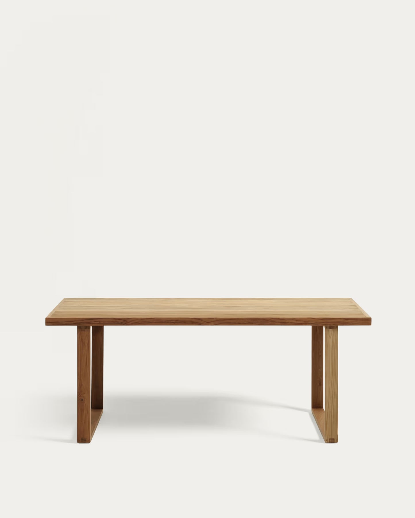 Kave Home Canadell 100% Outdoor Table in Solid Teak Wood, 180 x 90 cm