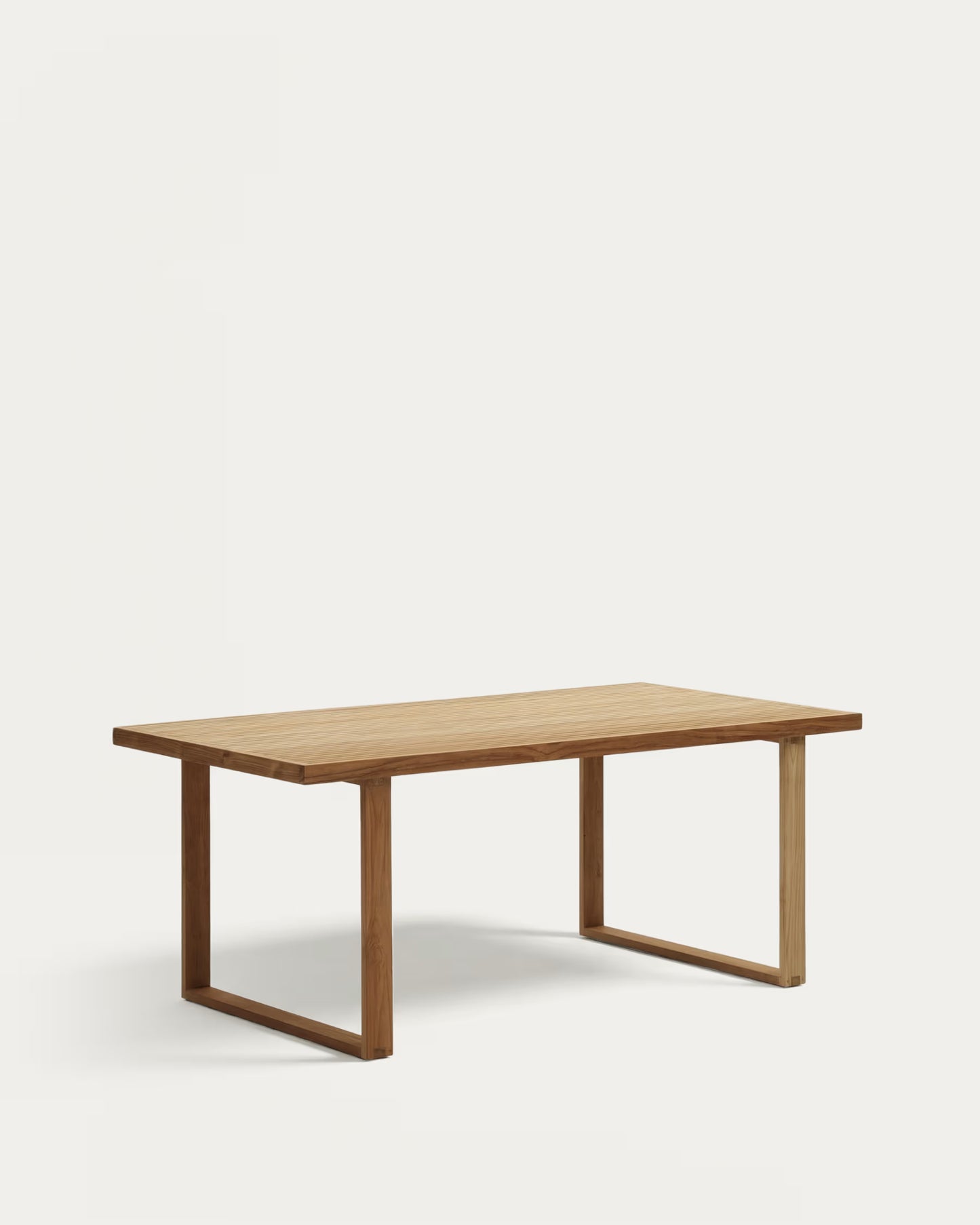 Kave Home Canadell 100% Outdoor Table in Solid Teak Wood, 180 x 90 cm