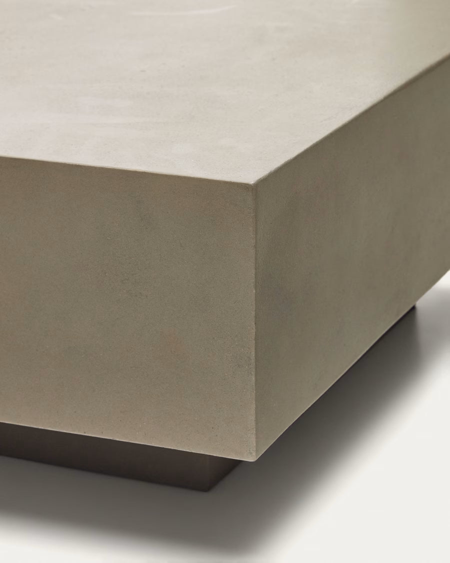 Kave Home Rustella Cement Coffee Table, 80 x 60 cm