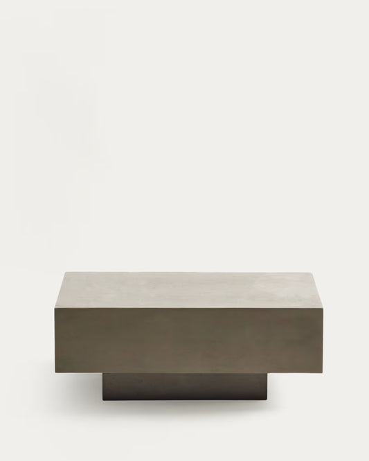 Kave Home Rustella Cement Coffee Table, 80 x 60 cm