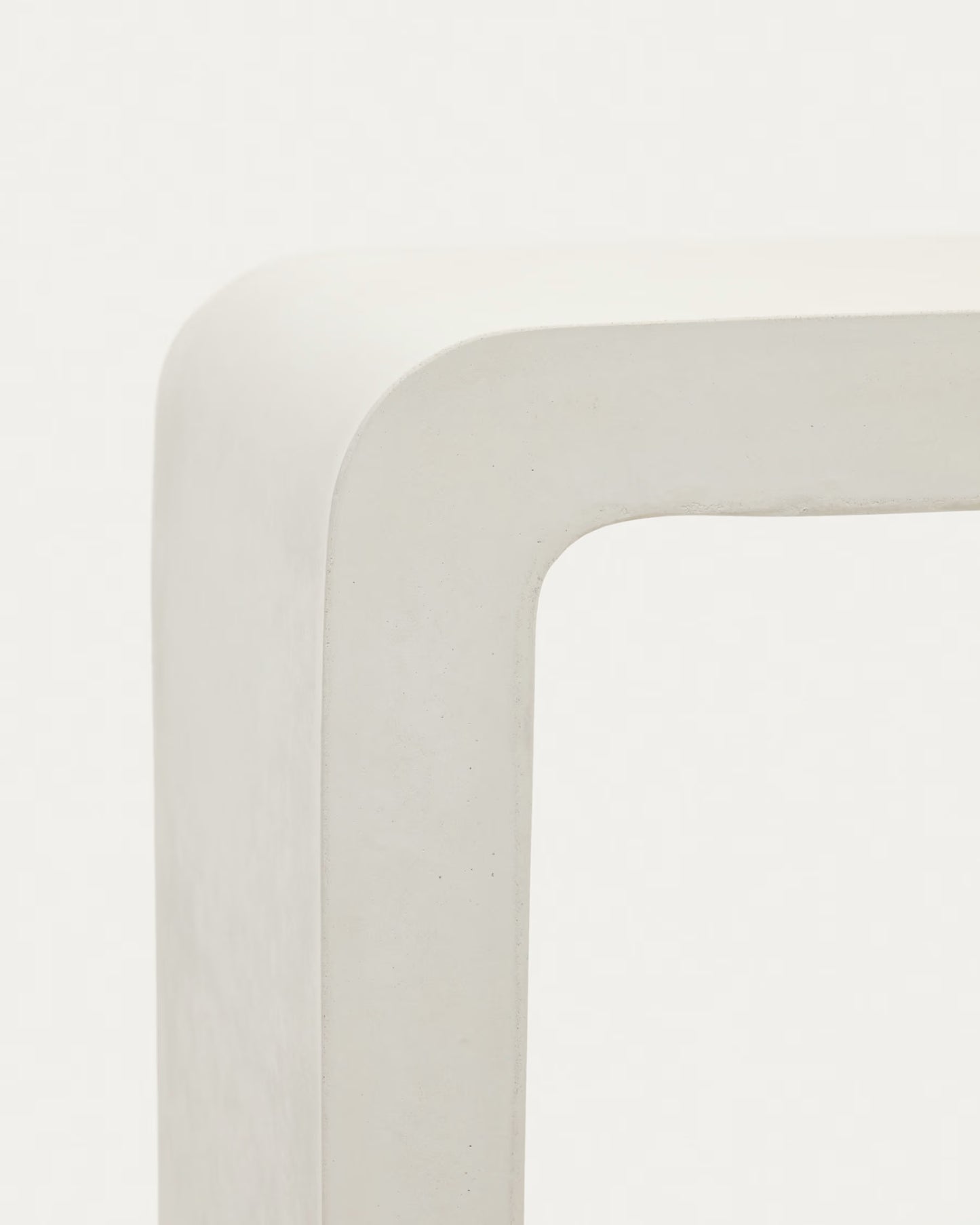 Kave Home Aiguablava Console in White Cement, 120 x 80 cm